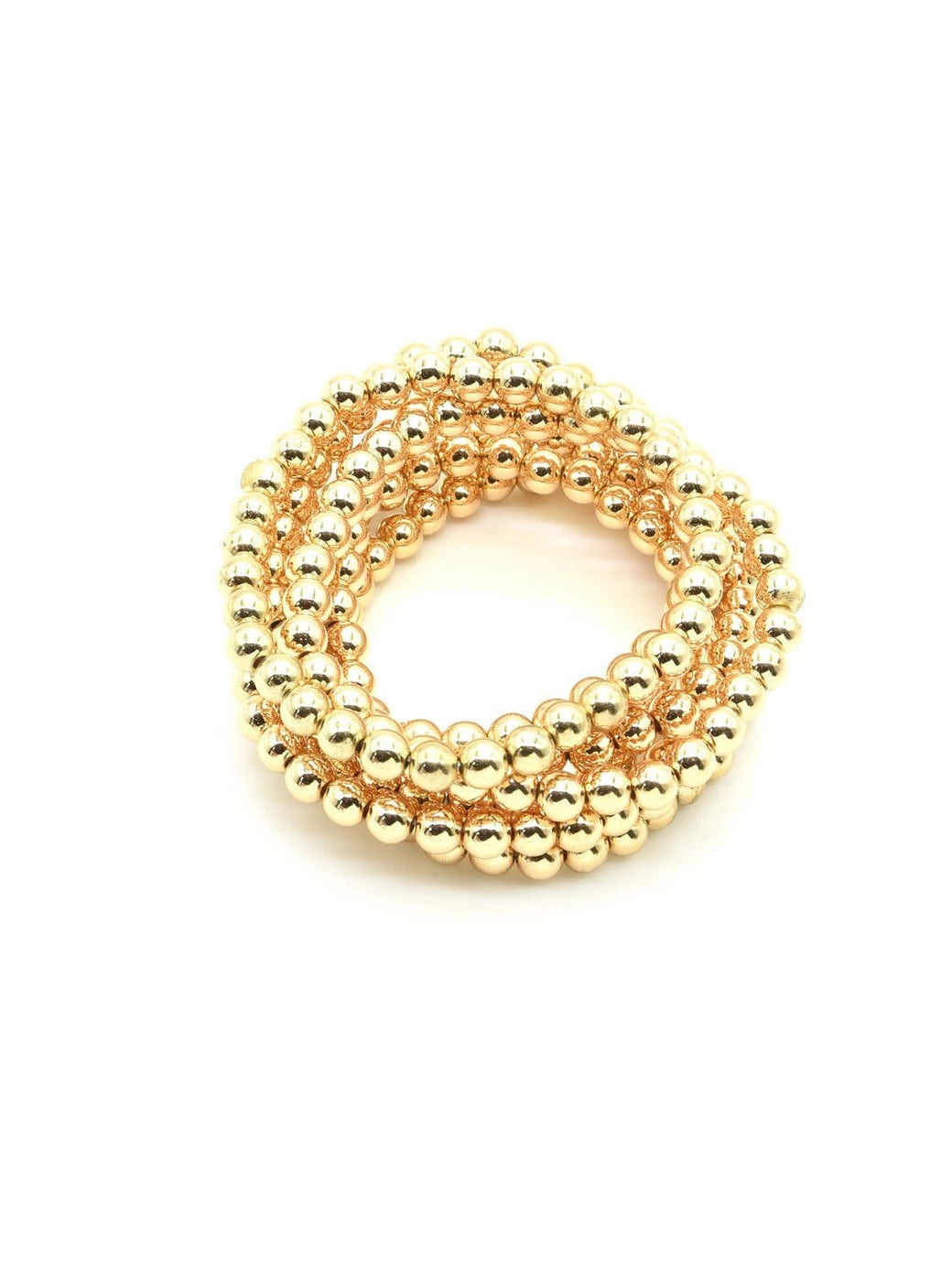 Gold Beaded Stretch Bracelet