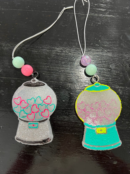 Heart Gumball Machine Car Freshie