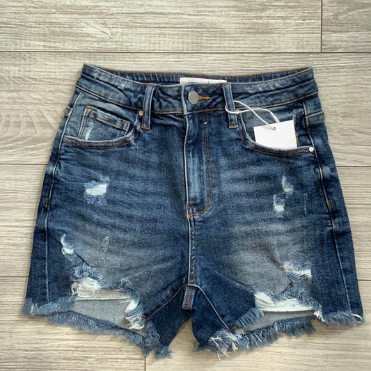 Medium Wash High Rise Shorts