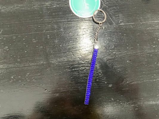 Thin Crystal Studded Keychain