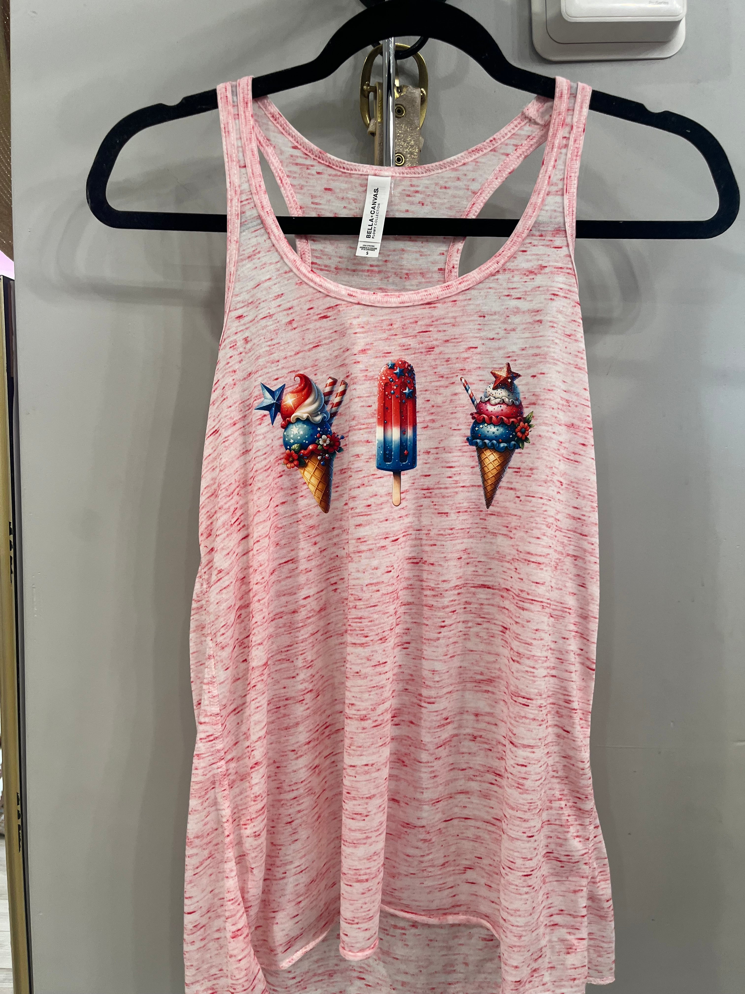 Red Marble Patriotic Sweet Treats Tank