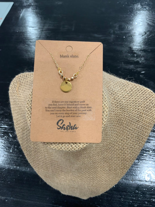 Blank Slate Necklace by SASHA