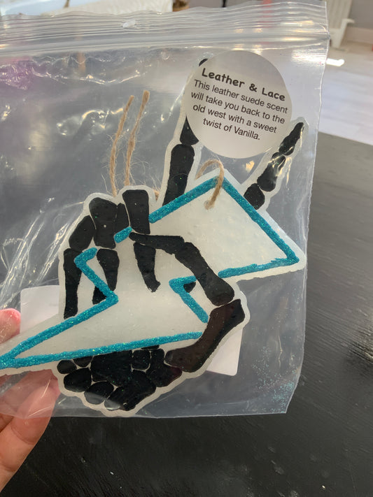Skeleton Peace Sign w/ Lightning Bolt