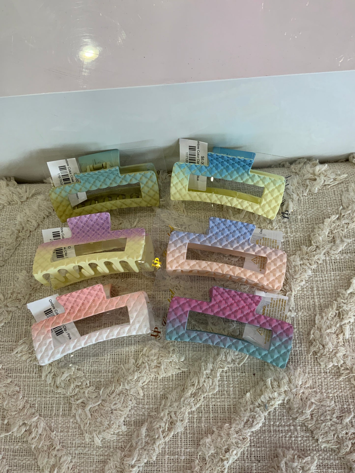 Ombre Color Claw Clip
