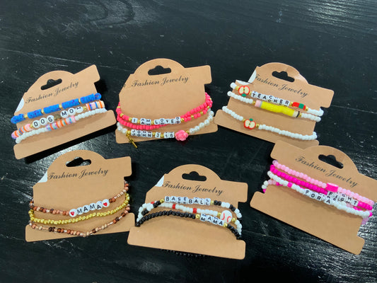 Misc Stretch Stack Bracelets