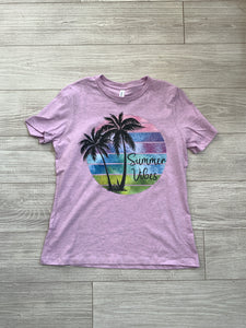 Plus Lilac Summer Vibes Tee