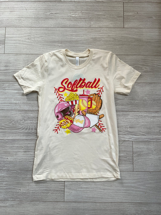 Softball Collage Tee