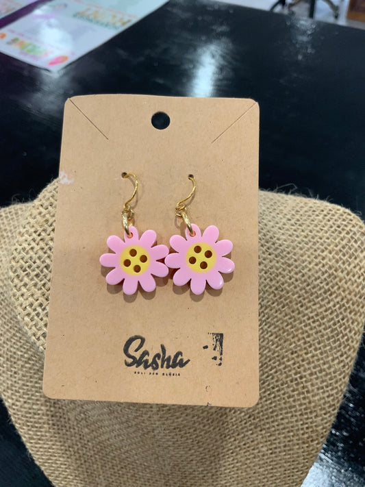 Enamel Flower Earrings by SASHA