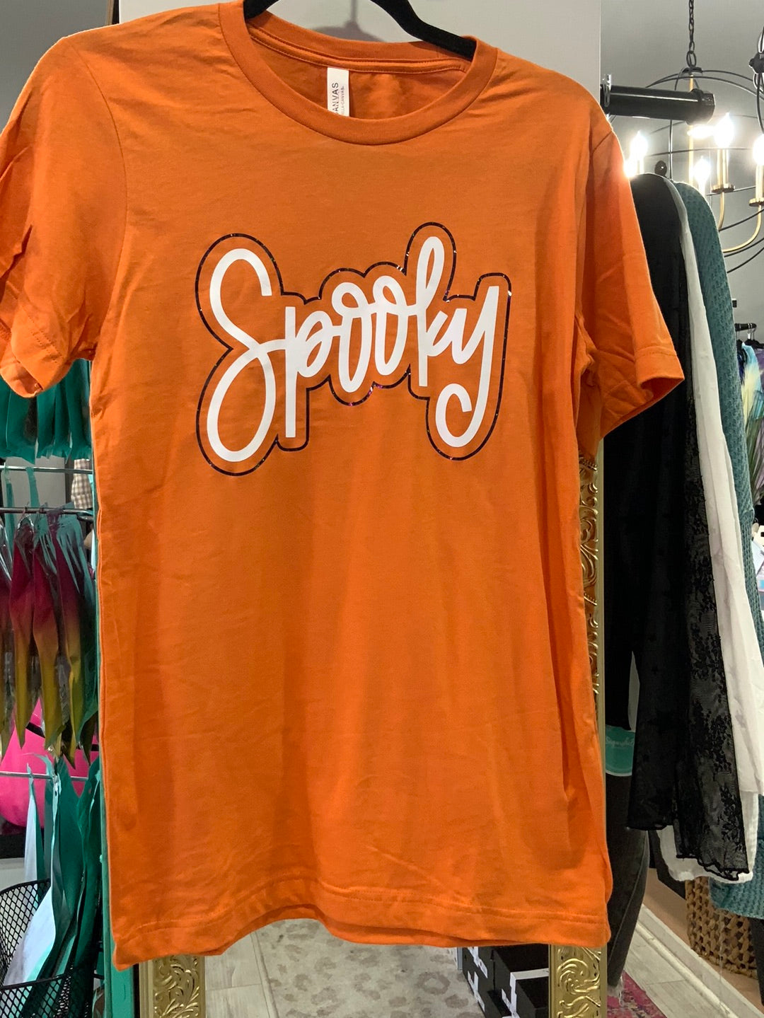 Burnt Orange Spooky Tee