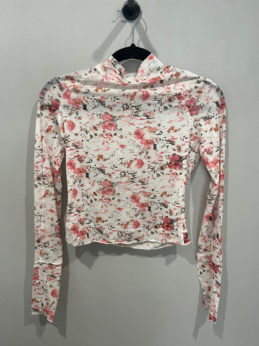 Floral Mesh Blouse