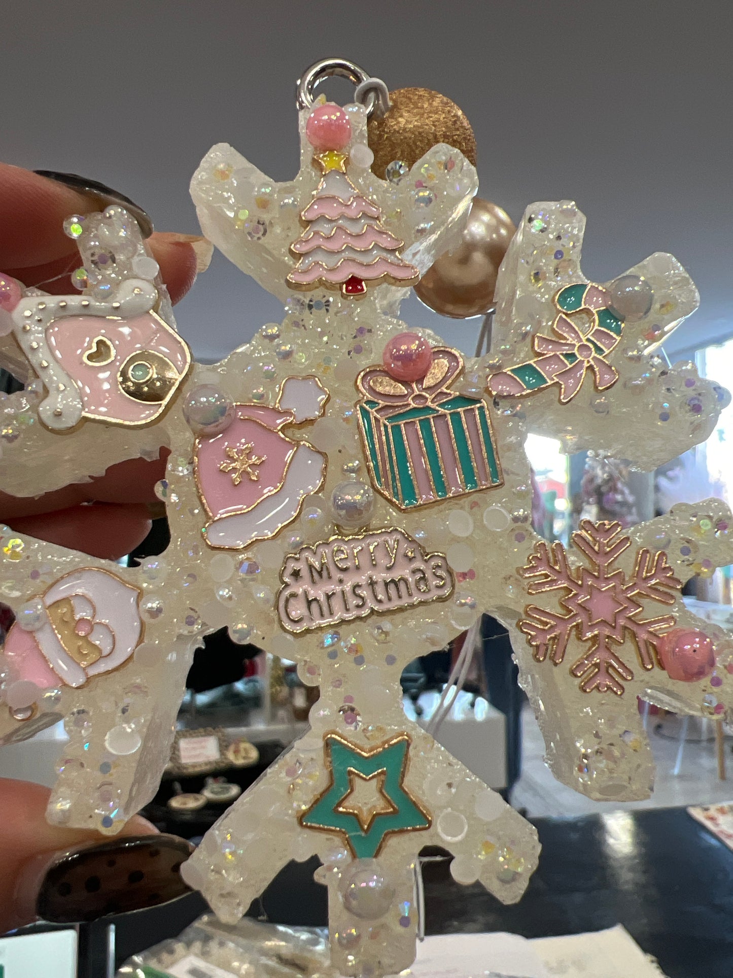 Snowflake Charm Car Freshie