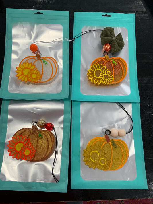 Sunflower Pumpkin Car Freshie