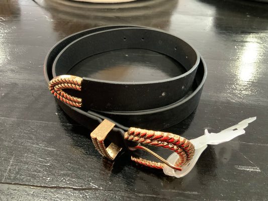 Faux Leather Solid Buckle Belt