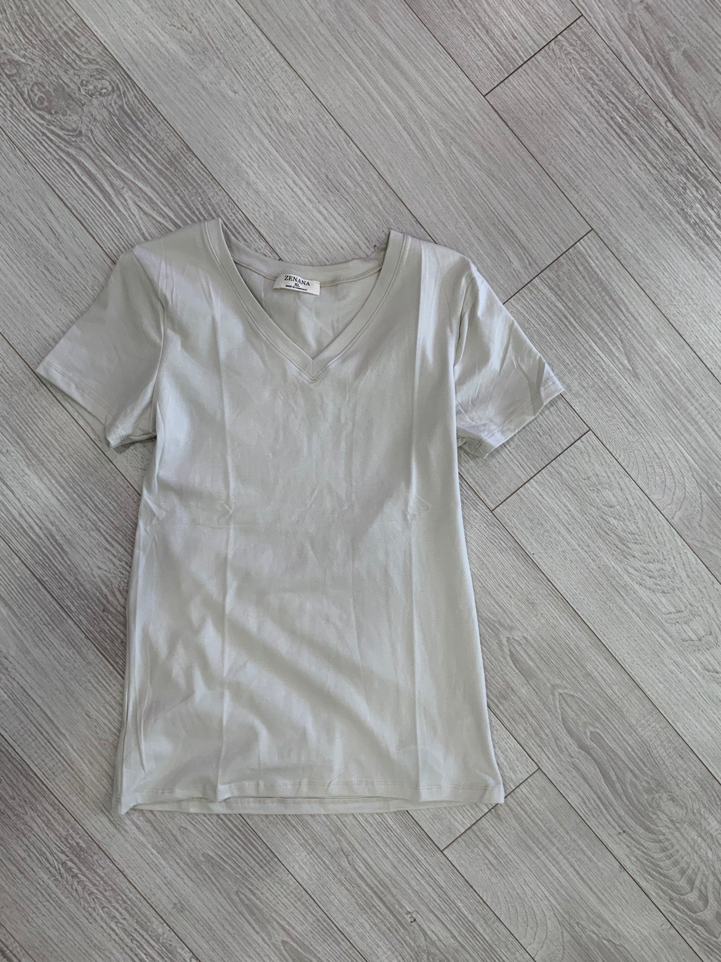 Bone Zenana Short Sleeve Tee