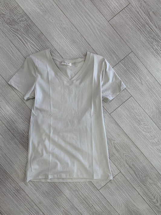 Bone Zenana Short Sleeve Tee