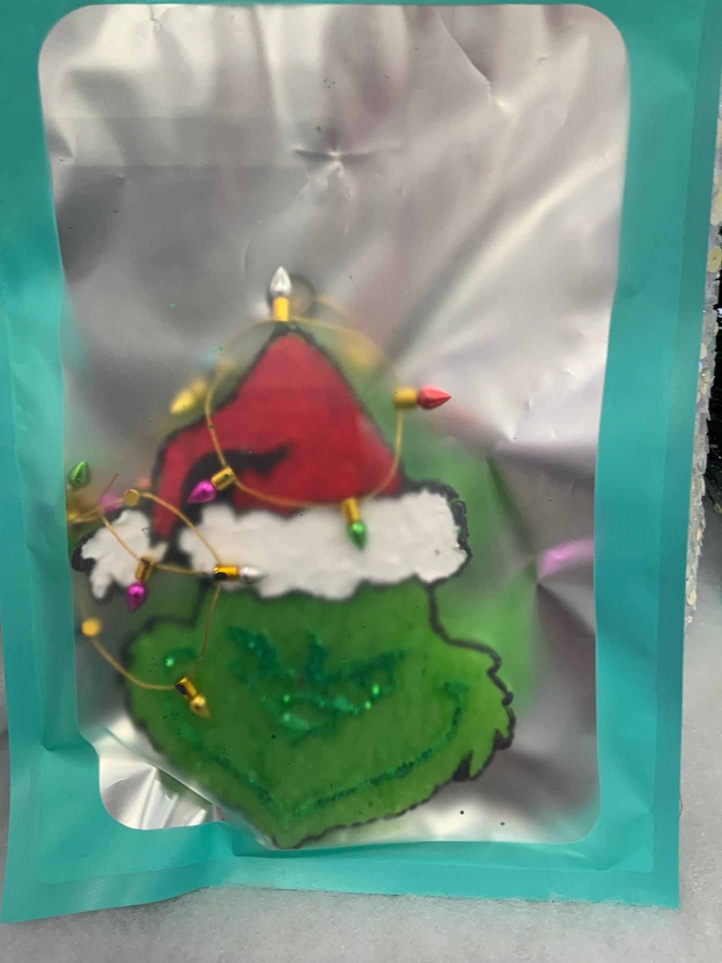 Grinch Face Car Freshie