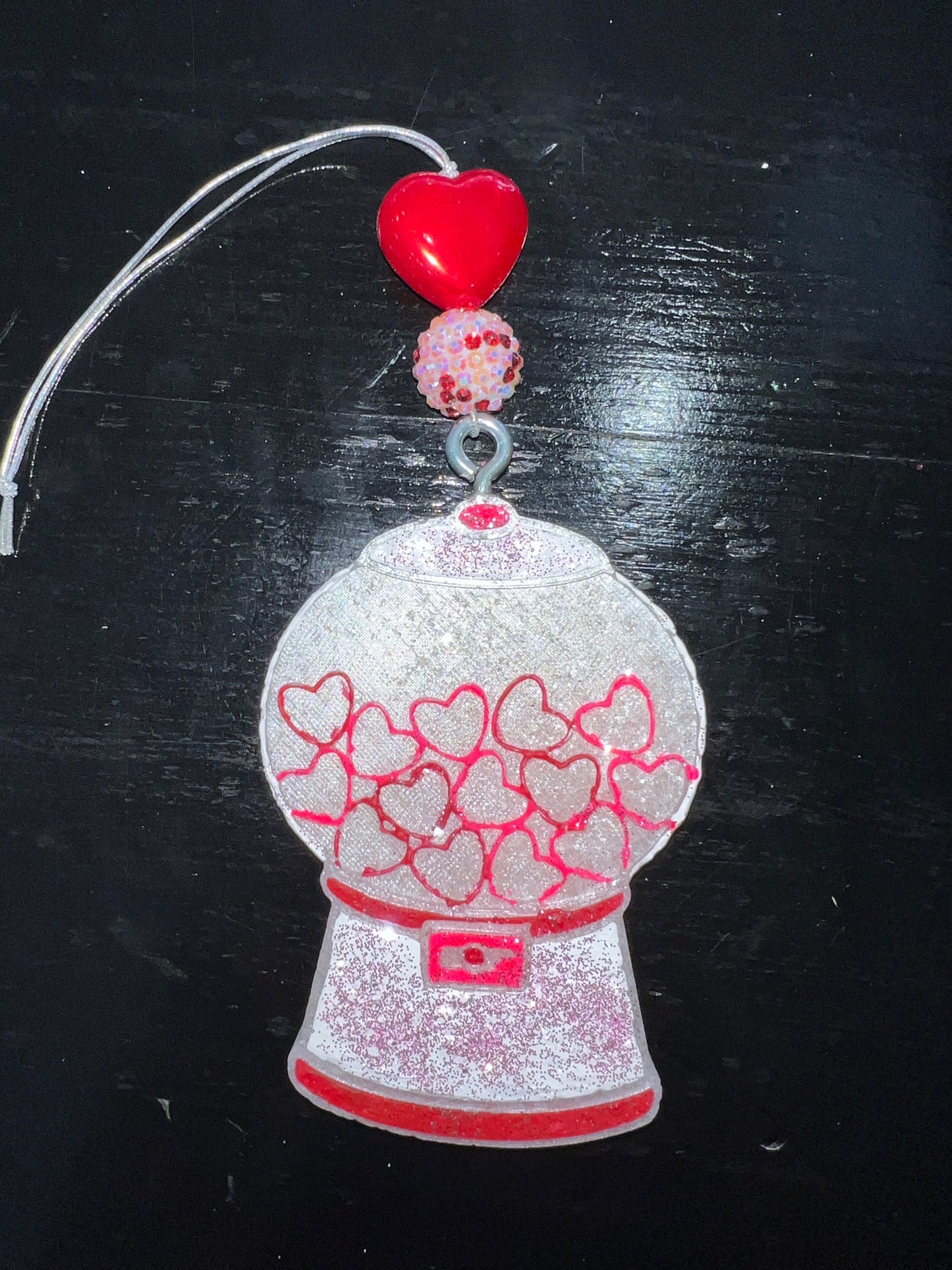 Heart Gumball Machine Car Freshie