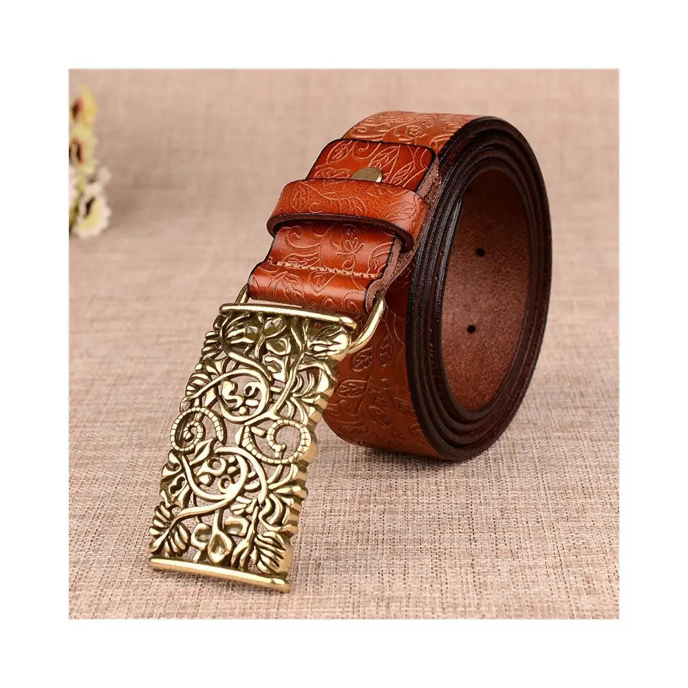 Brown Vintage Leather Belt
