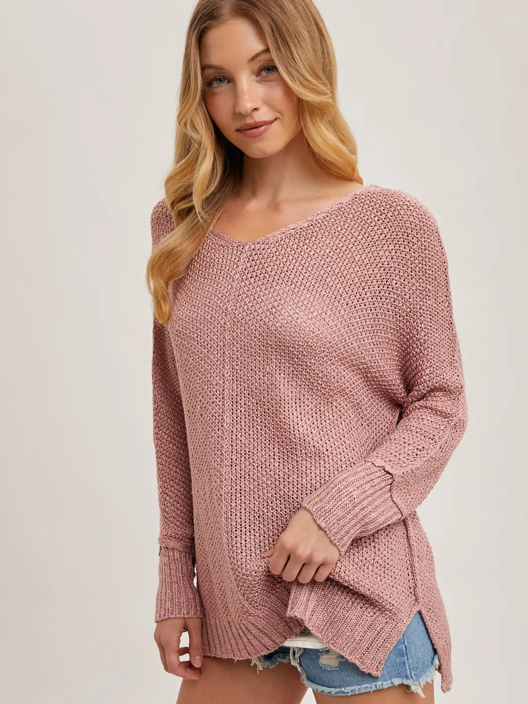 Reverse Seam Loose Fit Sweater