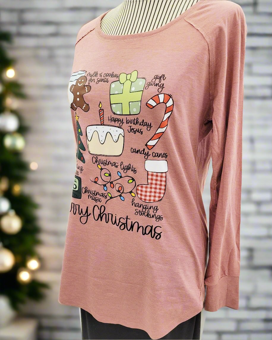 Christmas Fun Long Sleeve Tunic TriBlend