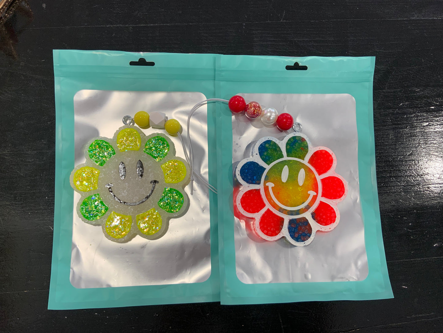 Smiley Daisy Car Freshie