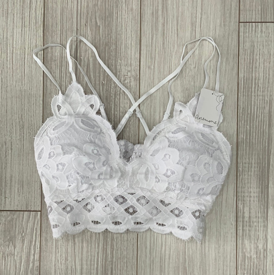 White Crochet Lace Bralette