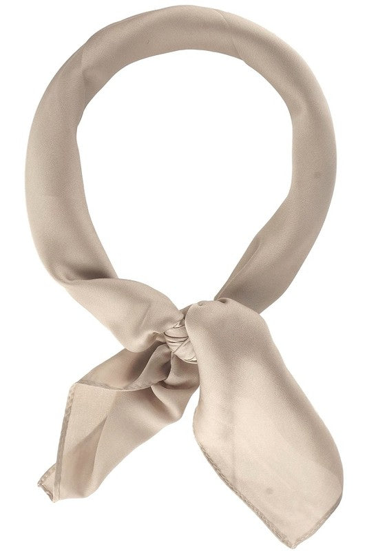 Beige Solid Scarf 28 inch