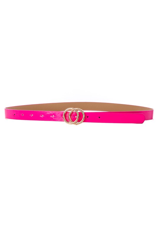 Neon Pink Double O Belt