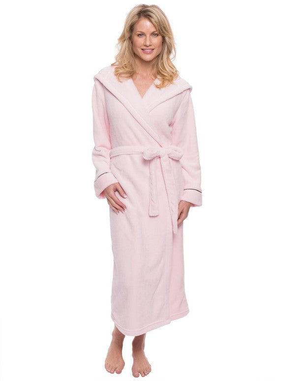 His Babe Premium Fleece Plush Spa/Bath Hooded Robe