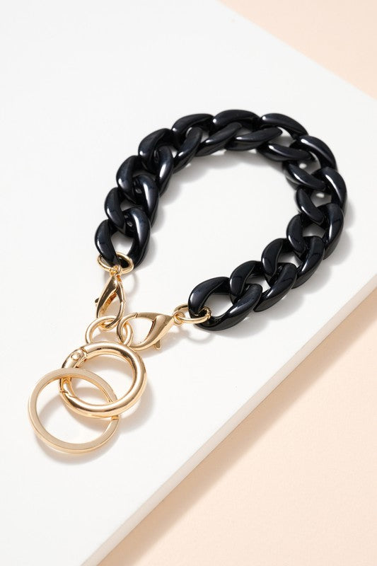 Black Chain Link Key Chain