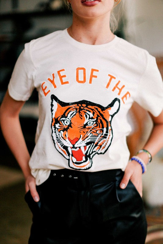 Ivory Eye of The Tiger Graphic Tee