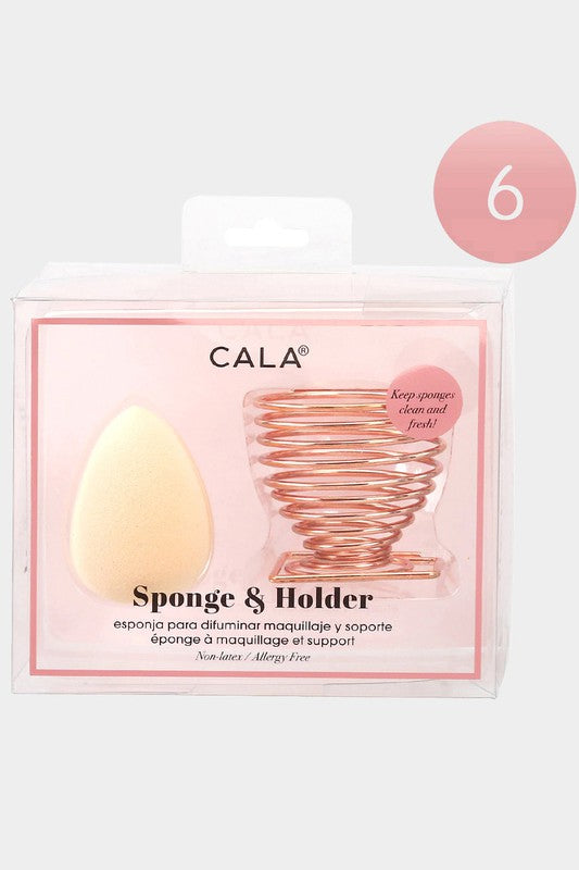 Blending Makeup Sponge & Holder Gift Set