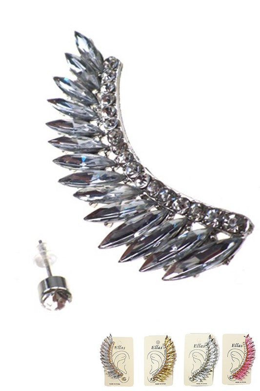 Feathered Ear Cuff Set