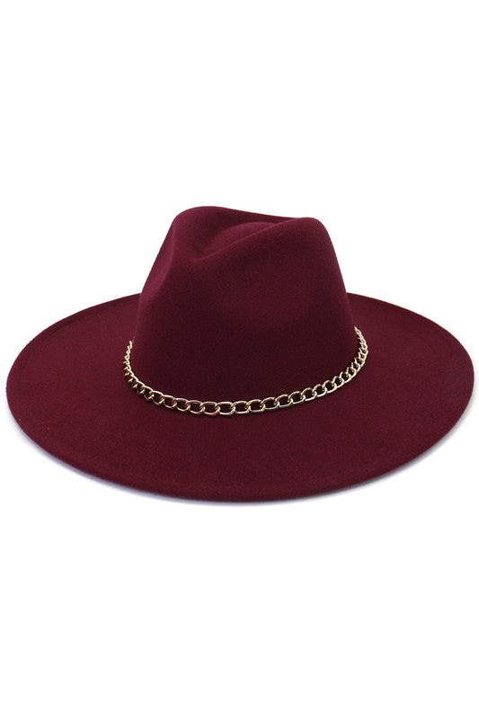 Wine Chain Link Panama Hat