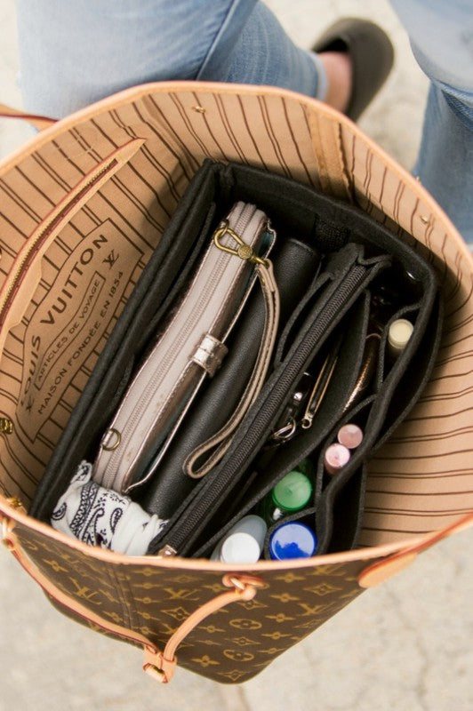 Tan Felt Purse Divider/Organizer