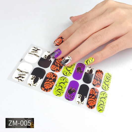 Happy Halloween Vibes Adhesive Nail Set