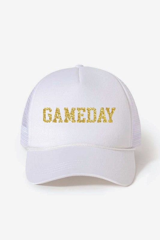 Glitter Game Day Trucker Hat