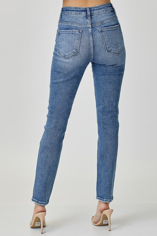 Plus Risen Mid Rise Relaxed Skinny Jeans