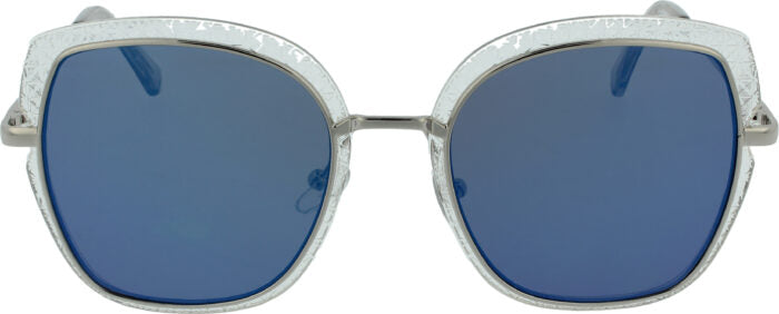 Clear Blue Rounded Cat Eye Sunnies 3298