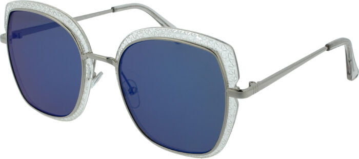 Clear Blue Rounded Cat Eye Sunnies 3298