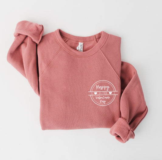 Happy Valentine Fleece Pullover