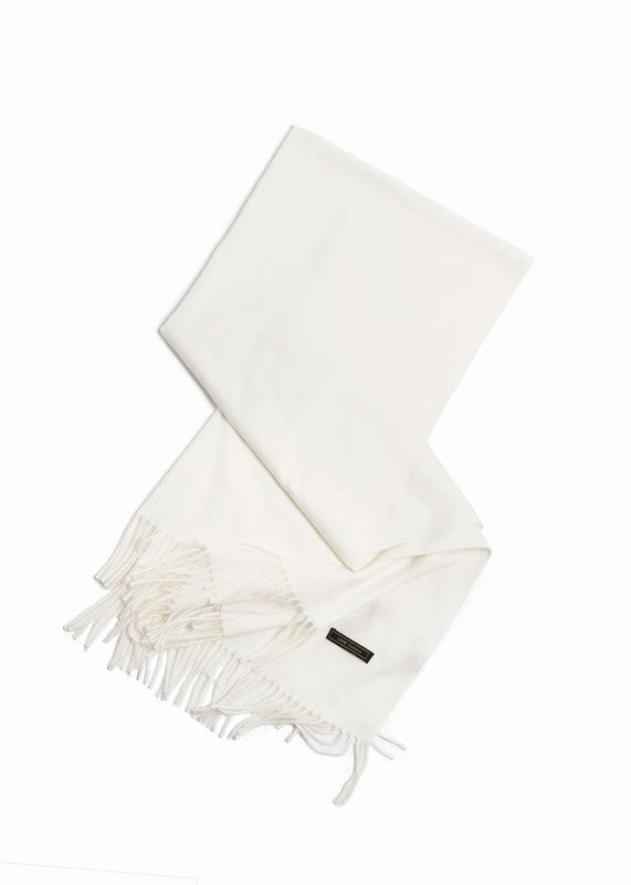 White Cashmere Scarf