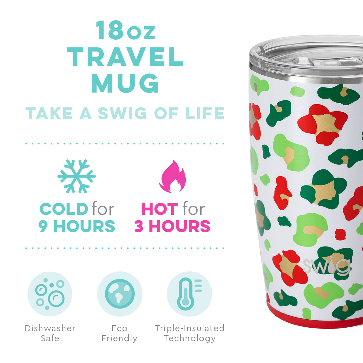 18 oz. Swig Jingle Jungle Travel Mug