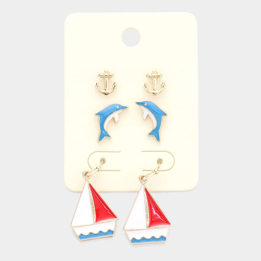 Sea Life Earring Set