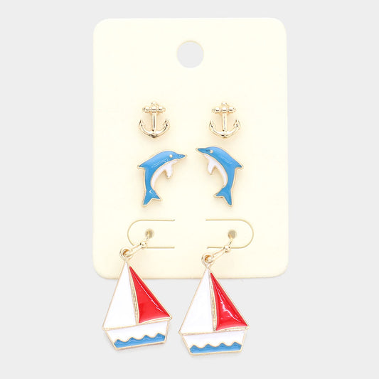 Sea Life Earring Set