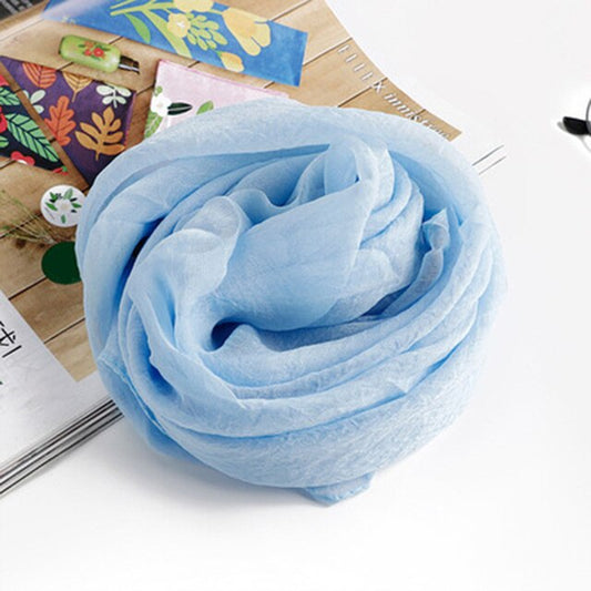 Solid Color Chiffon Scarf