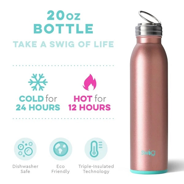 20 oz. Swig Rose Gold Bottle