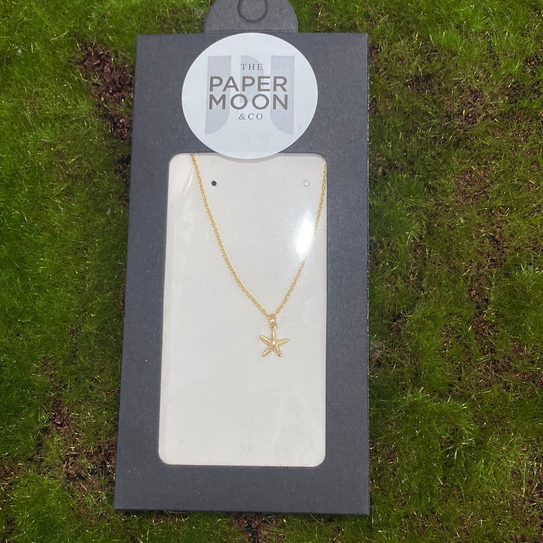 Gold Starfish Necklace