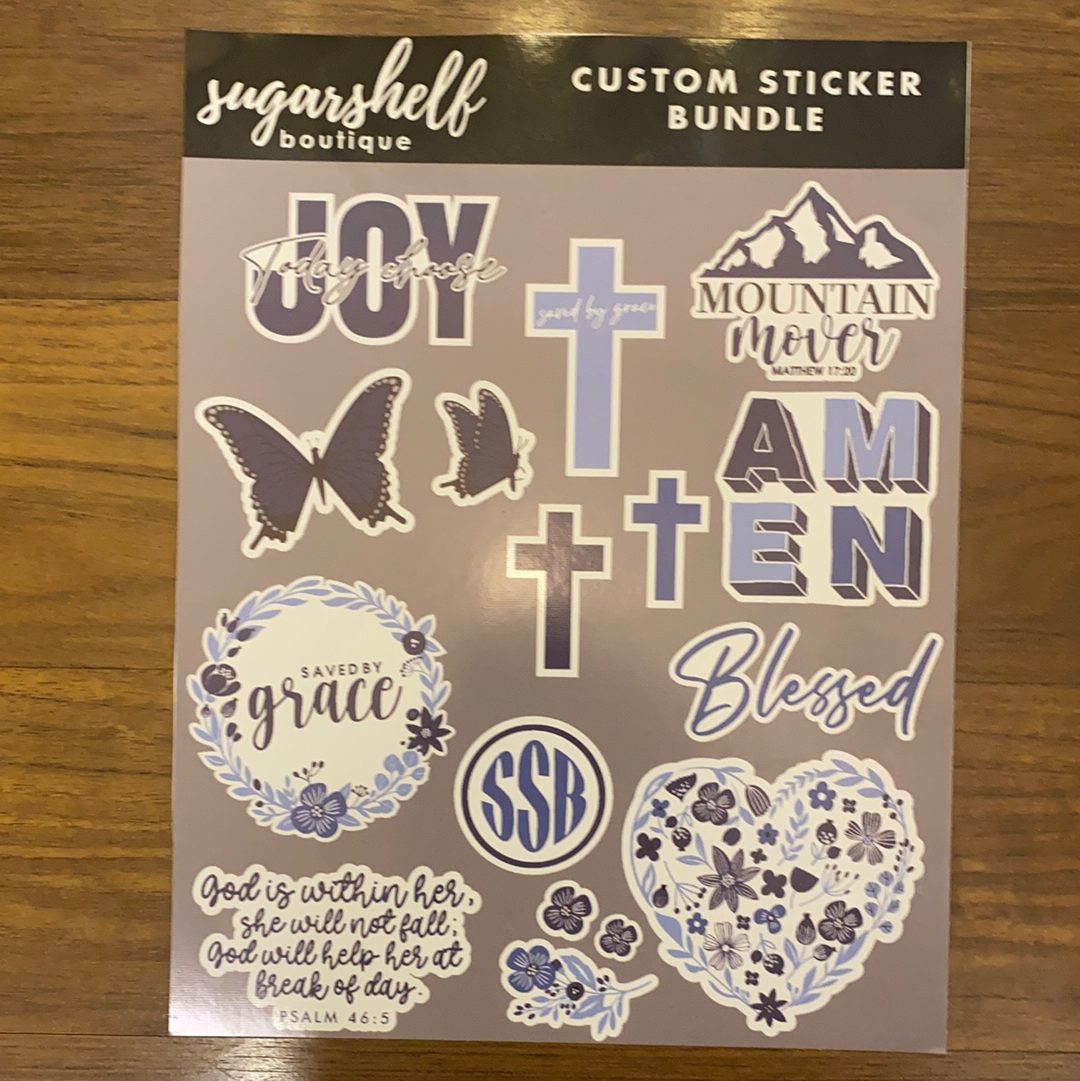 Faith Custom Sticker Bundle