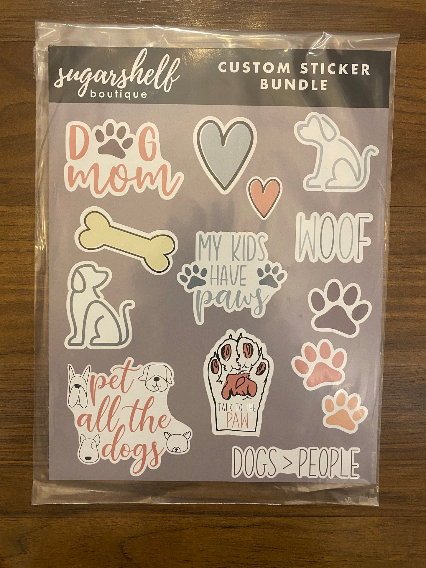 Dog Mom Custom Sticker Bundle